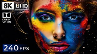 8K Video Ultra HD 240 FPS  Explosive Colors  Dolby Vision [upl. by Lleirbag]