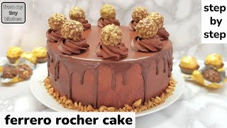 Ferrero Rocher Chocolate Cake Recipe [upl. by Yaral]