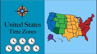 US Time Zones Mapped 🕰🇺🇸 [upl. by Eydnarb]