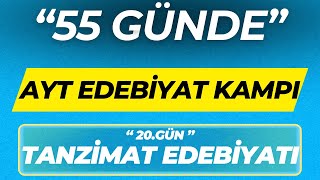 TANZİMAT EDEBİYATI 55 GÜNDE AYT EDEBİYAT KAMPI 20GÜN [upl. by Eletnahc957]