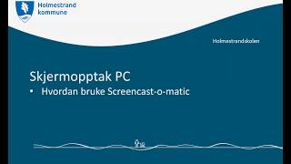 Skjermopptak med ScreencastOmatic [upl. by Adnaloy]