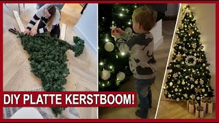 DIY🎄PLATTE KERSTBOOM MAKEN  TiVie  EXTRA VIDEO 178 [upl. by Hopkins411]