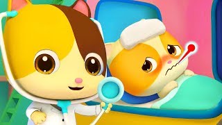 Gatito Timi Está Enfermo  Canción Infantil  Dibujos de Doctor   BabyBus Español [upl. by Block]