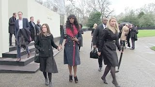 Naomi Campbell at Burberry Fashion Show in London [upl. by Miun144]