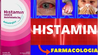 HISTAMIN  PARA QUE SERVE COMO FUNCIONA COMO TOMAR EFEITOS COLATERAIS  FARMACOLOGIA [upl. by Ymereg]