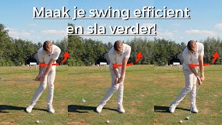 Maak je swing efficiënt en sla verder tip [upl. by Acirdna]