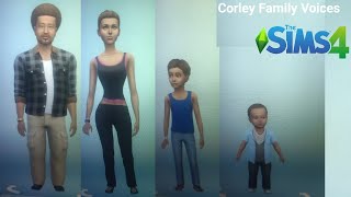 Corley Family Voices  The Sims 4 [upl. by Bashemeth450]