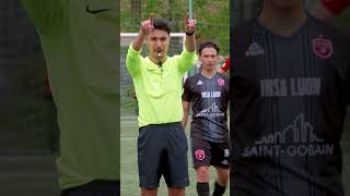 Extrait de mon dernier match arbitré à Clairefontaine  arbitrage football arbitre [upl. by Tomlinson]