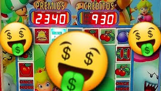 DOBLÉ EL BAR 🤑🤑🤑 Y GANÉ UN SUPER PREMIO 😱😱😱 EN LA MAQUINITA TRAGAMONEDAS 🎰 SUPER MRIO 🍄  Moneditas [upl. by Burkley663]