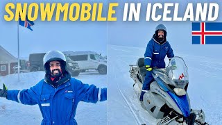 SNOWMOBILE in ICELAND 🇮🇸 on GLACIER [upl. by Alue427]