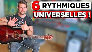 6 RYTHMIQUES INDISPENSABLES À LA GUITARE  Avec Exemples [upl. by Deedahs]