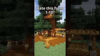 Easy survival tree house Minecraft minecraft youtube shorts treehouse play like gameplay [upl. by Macri]