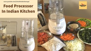 Food Processor Uses in Indian Kitchen  How to use Food Processor in Tamil  Indian meal prep work [upl. by Sibyl321]