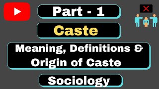 Notes l Caste System l Meaning Definitions amp Origin of Caste l sociologyoptional l UPSC l UGC Net [upl. by Oguh]