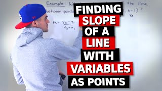 QMS 110  Finding Slope of a Line with Variables as Points  Ryerson University [upl. by Vaios]