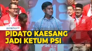 FULL Pidato Pertama Kaesang Jadi Ketum PSI Masuk Politik Terinspirasi Jokowi [upl. by Rovelli]