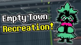 Deltarune  Empty Town Recreation in FL Studio [upl. by Anowahs]