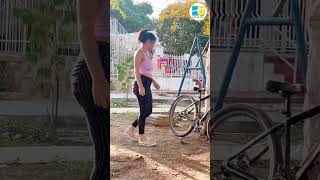 Stealing a bicycle gone wrong 🤪😂 Part 2 [upl. by Beverlee]