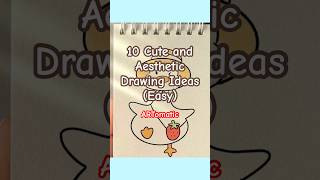 Aesthetic and cute drawing ideas  cute doodles easy doodle shorts ytshorts viralvideo [upl. by Aketal460]