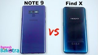 Samsung Galaxy Note 9 vs Oppo Find X SpeedTest and Camera Comparison [upl. by Resneps685]