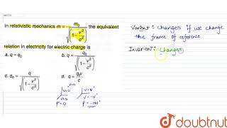 In relativistic mechanics mm0sqrt1v2c2 the equivalent relation in [upl. by Ladnar963]