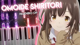 Omoide Shiritori  Hige wo Soru Soshite Joshikousei wo Hirou OP  DIALOGUE piano [upl. by Mullac]