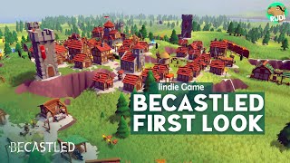 Becastled First Look  Medieval RTS Tower Defense City Builder Game 2021 [upl. by Anyahc]