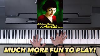 Amélie  Comptine d’un autre été  Yann Tiersen  EASY Piano Tutorial [upl. by Kobylak]