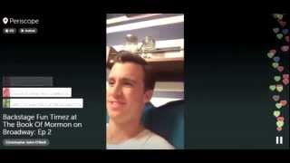 Backstage Fun Timez at The Book of Mormon Ep 2  Rapid Fire Questions [upl. by Nadruoj477]