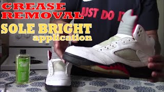 How To Restore Clear Sole and DeCrease Jordan 5 [upl. by Eseenaj]