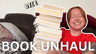 these books have got to go 😅 l FIRST BOOK UNHAUL [upl. by Nangatrad17]