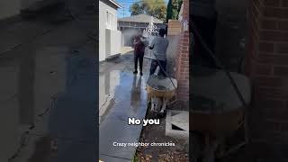 Man Soaks Neighbor With Garden Hose 😳 [upl. by Aynatan671]