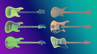 Famous Bass guitars sound comparison Guitarbank session [upl. by Arlan668]