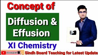 Concept of Diffusion and Effusion XI Chemistry [upl. by Eohce]