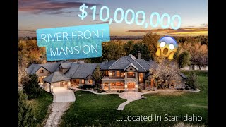 10 MILLION DOLLAR River Front Acreage Estate in Star IDAHO [upl. by Pietje753]