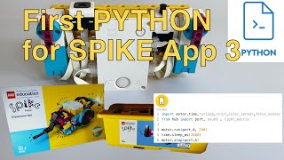 First PYTHON for SPIKE PRIME App3 lego education [upl. by Cutlor850]