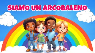 SIAMO UN ARCOBALENO  Canzone per bambini su diversità e inclusione Giornata dei calzini spaiati [upl. by Revilo]