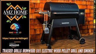 Describing Traeger Grills Ironwood 885 Electric Wood Pellet Grill and Smoker with WiFi Amazon [upl. by Etteluap610]