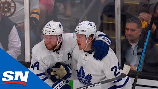 Kasperi Kapanen Scores First Goal Of Playoffs For Maple Leafs [upl. by Ahsilrak464]