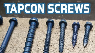 Tapcon Concrete Screws in Cinder block Concrete or Brick  Tapcon Concrete Anchors Installation [upl. by Gerek]