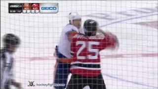 Matt Martin vs Tom Kostopoulos Apr 1 2013 [upl. by Oer]