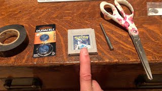 Replacing the CR2025 Watch Battery in Pokemon Silver Game Cartridge [upl. by Natye498]