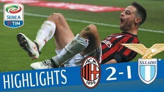 Milan  Lazio 21  Highlights  Giornata 22  Serie A TIM 201718 [upl. by Lalise553]