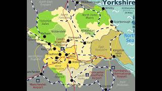 map of Yorkshire England [upl. by Ainej]