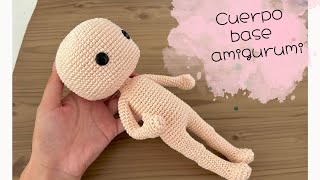 Como hacer cuerpo amigurumi fácil Cuerpo base amigurumi paso a paso 25cm de altura [upl. by Ax]