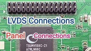 How To Connect LVDS Connections Of LcdLed TvLVDS [upl. by Esiled]