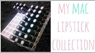 ♡ My MAC Lipstick Collection with Swatches amp Favorites  GettingPretty [upl. by Akfir405]