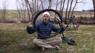 How To Fold A Spare Bike Tire For Bicycle Touring [upl. by Imhskal572]