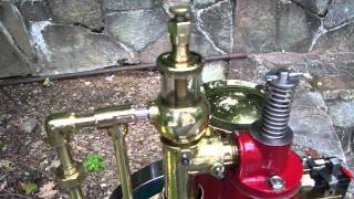 Olds Gearless by Debolt  Scale Model of 1890s 4 cycle Hit amp Miss Gearless Engine with close up [upl. by Eatnod]