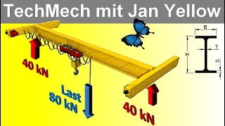 Biegespannung passenden Querschnitt berechnen [upl. by Ysnap]